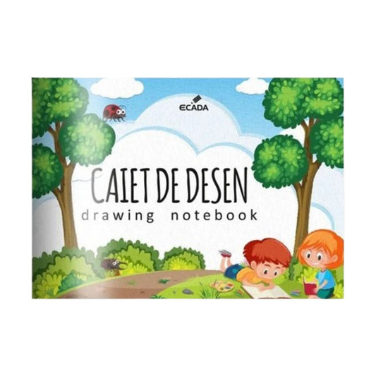 Caiet de Desen Ecada – Copertă color, ideal pentru școală și activități creative
