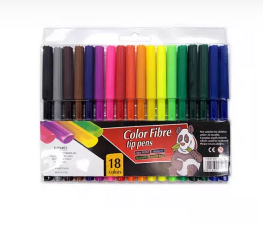 Carioci pe baza de apa superioare 18 culori/set