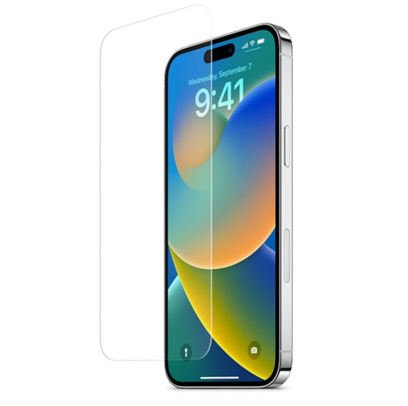 Folie de protectie 0.3 mm din sticla 9H cu margini rotunjite pentru Iphone 14 Pro