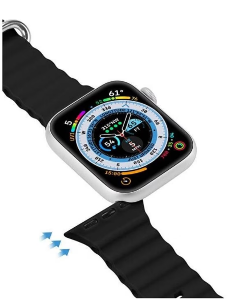 Smartwatch multifuncțional 1.99” – curea extra, apeluri & monitorizare completă