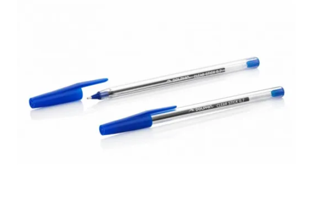 Pix Dolphin Clear Stick, albastru, corp transparent