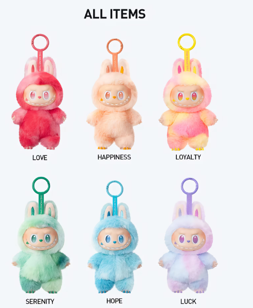 Figurina LaBubu – personaj Serenity,Colectia Big into Energy, plus cu cap rotativ, 16cm breloc decorativ & jucarie colectionabila