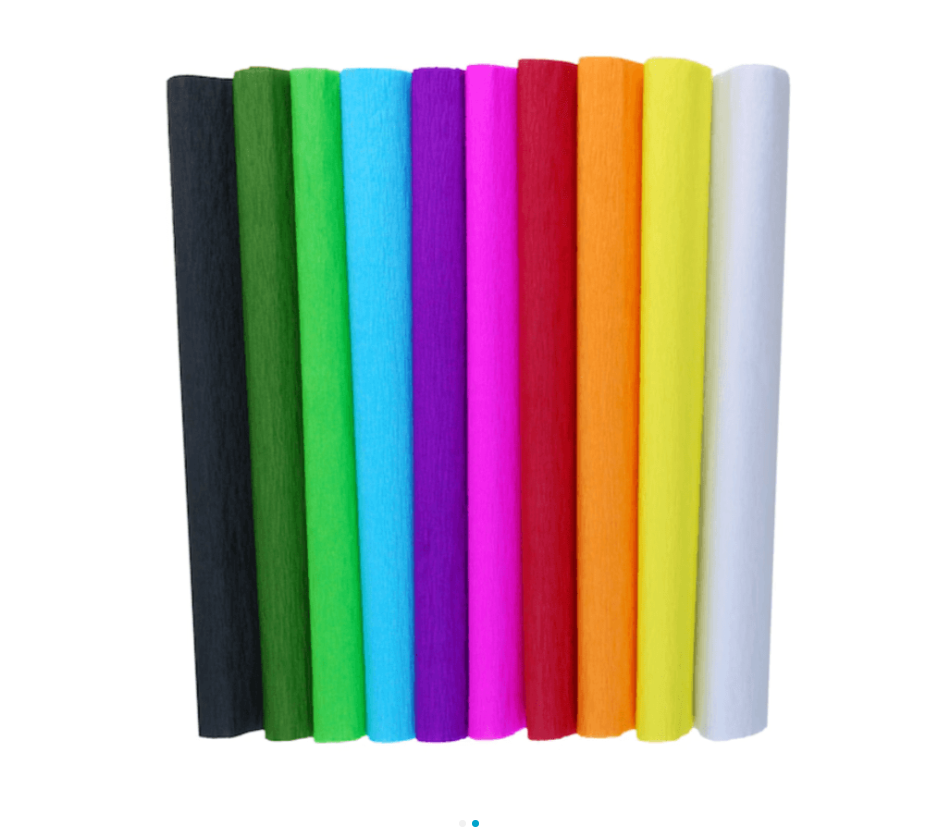 Hârtie Creponată – Set 10 Culori