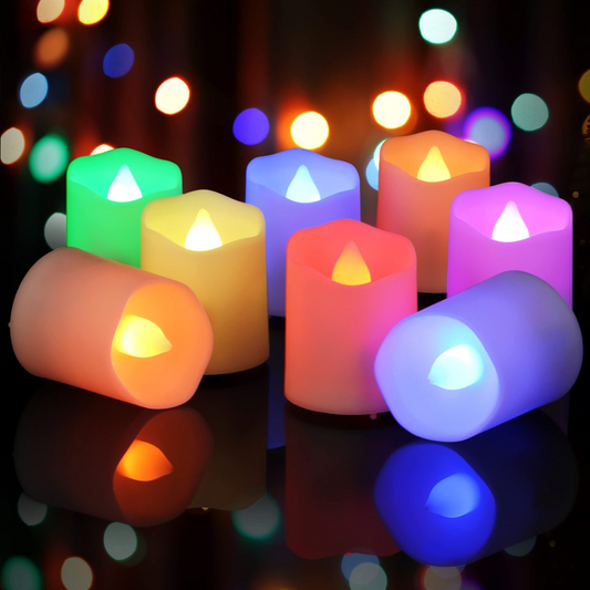 Lumanari color led cu flacara