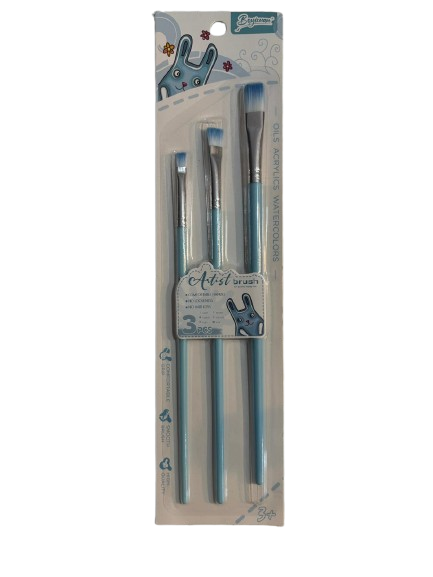 Set 3 Pensule Artist Brush – pentru acrilice, ulei și acuarele