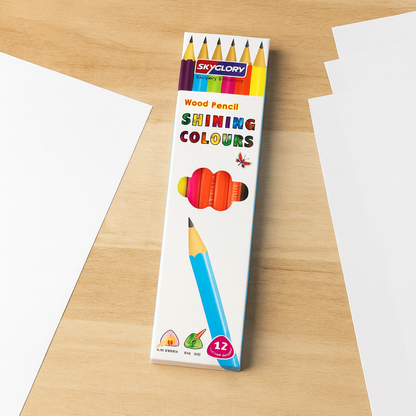 Set Creioane Grafit – 12 bucăți, pentru desen și schiță