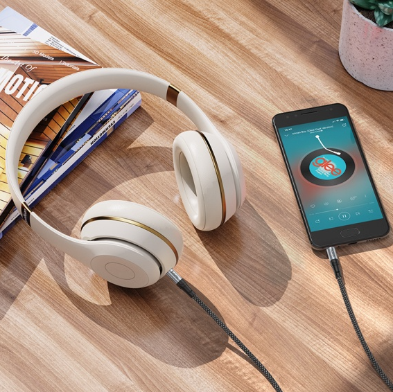 Cablu Audio Hoco UPA26 AUX 3.5mm, 1.2m, Negru