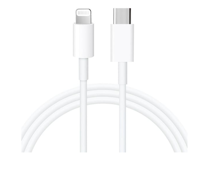 Cablu Date si Incarcare, USB-C la Lightning, PD20W, QC3.0, 1m, Alb Kaku