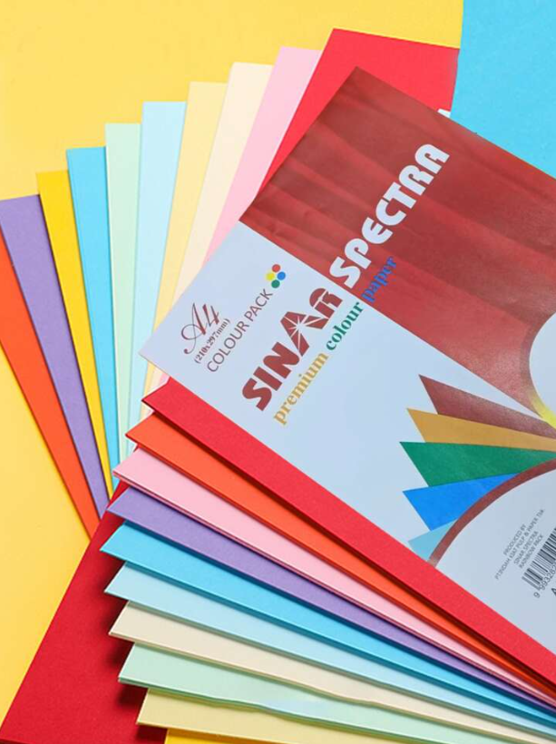 Set Foi Colorate A4 – 25 Bucăți, Hârtie Xerox pentru Școală și Birou