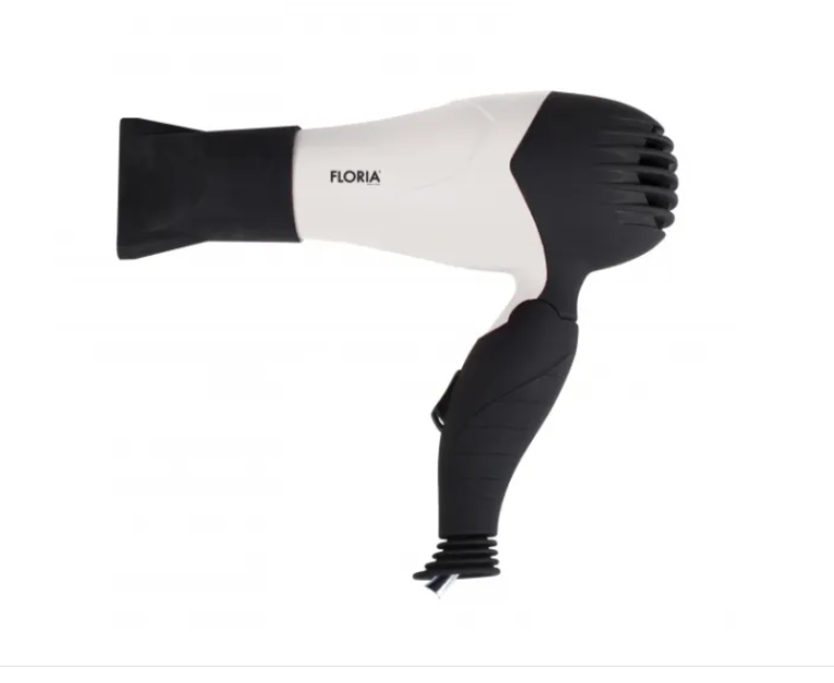 Uscator par voiaj cu protectie la supraincalzire, 850W, maner pliabil, alb FLORIA