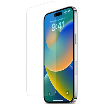 Folie de protectie 0.3 mm din sticla 9H cu margini rotunjite pentru Iphone 14 Pro