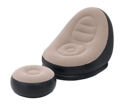 Șezlong gonflabil confortabil – ideal pentru interior, exterior și vacanță