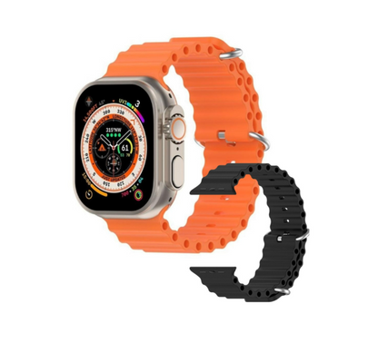 Smartwatch multifuncțional 1.99” – curea extra, apeluri & monitorizare completă