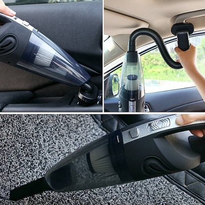 Aspirator portabil, Cu acumulator, Incarcare USB-A, 120W, Negru