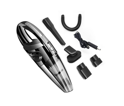 Aspirator portabil, Cu acumulator, Incarcare USB-A, 120W, Negru