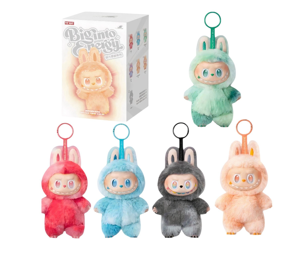 Figurina LaBubu – personaj Serenity,Colectia Big into Energy, plus cu cap rotativ, 16cm breloc decorativ & jucarie colectionabila