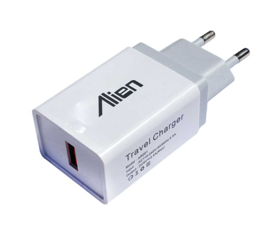 Încărcător Engros priză USB 2A, Alb – Model Alien