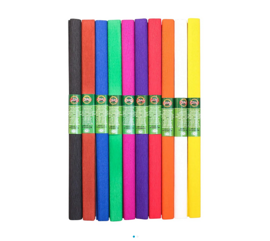 Hârtie Creponată – Set 10 Culori