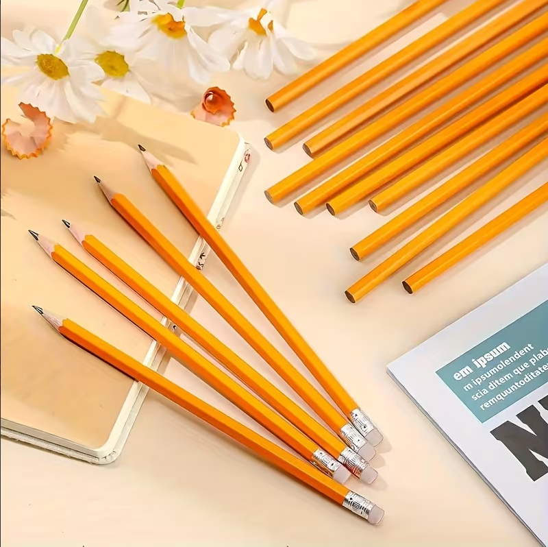 Creion grafit cu guma