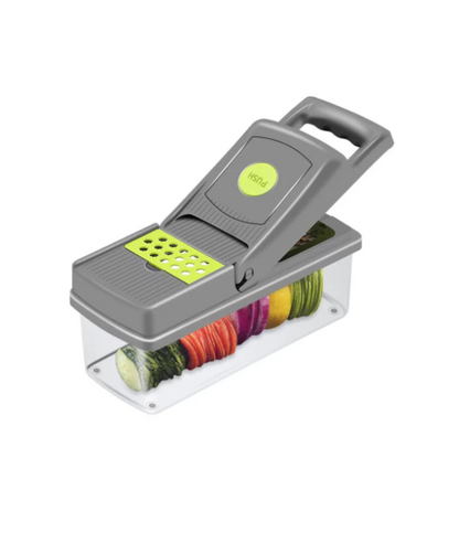 Răzătoare 14 în 1 Kaiser Chef – Set Multifuncțional cu Tăietoare, Feliator, Dicer, Recipient și Accesorii