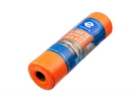 Lavete Microfibră Rulate ePack, 30 Bucăți, Reutilizabile, Absorbție Ridicată