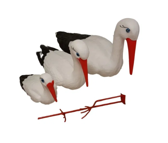 Barză Decorativă – Accesoriu pentru Exterior, Ușor de Montat