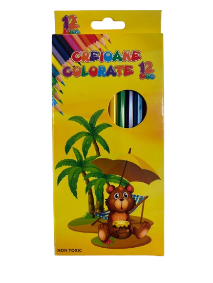 Creioane colorate 12 bucăți
