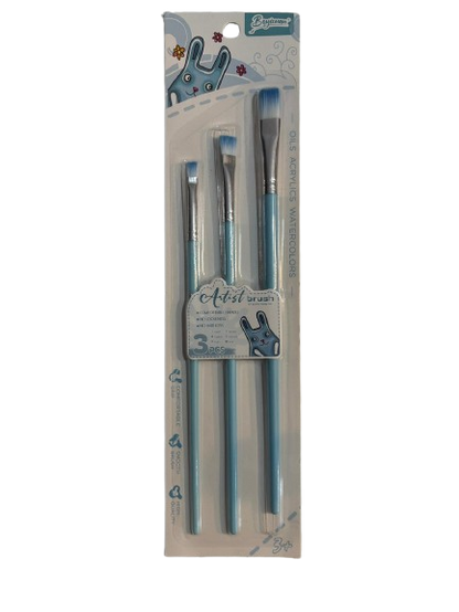 Set 3 Pensule Artist Brush – pentru acrilice, ulei și acuarele