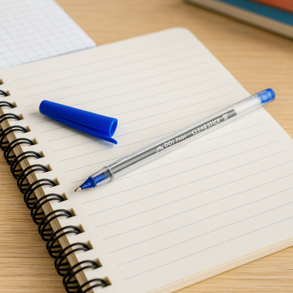 Pix Dolphin Clear Stick, albastru, corp transparent