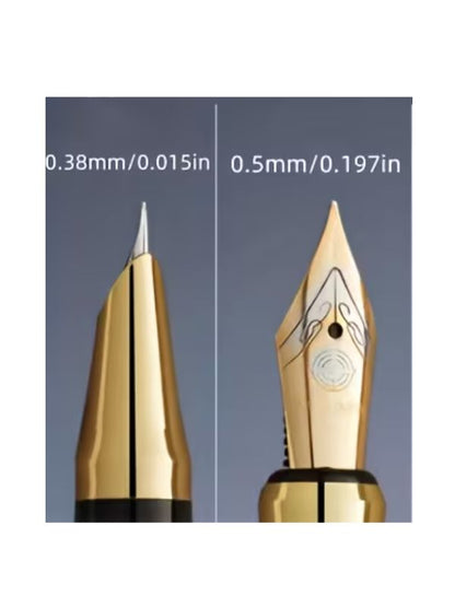 Set 2 stilouri cu ștergere – peniță F & M, gumă inclusă + gumă separată și 2 rezerve